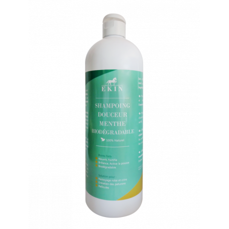 Shampoing douceur menthe biodégradable